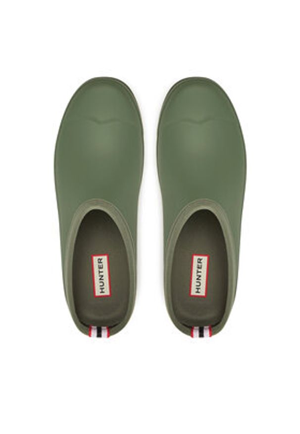 Hunter Klapki WFF1002RMA Khaki. Kolor: brązowy. Materiał: guma