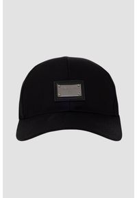 Dolce and Gabbana - DOLCE & GABBANA Czarna czapka z daszkiem, Rozmiar 58. Kolor: czarny #1
