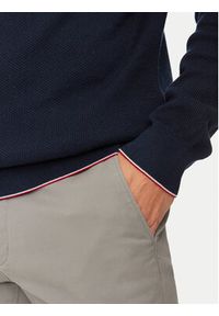 Hechter Paris Sweter 65006 142802 Granatowy Regular Fit. Kolor: niebieski. Materiał: bawełna #4