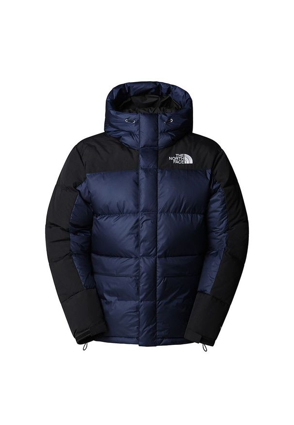 Kurtka męska The North Face Himalayan 0A4QYX92A1 - granatowa. Kolor: niebieski. Materiał: materiał, nylon, puch. Sezon: zima
