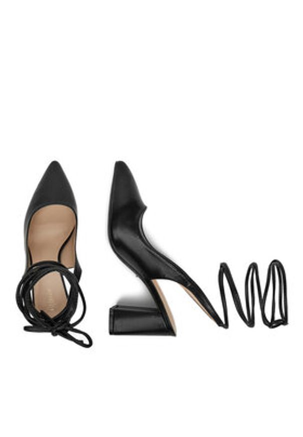 DeeZee Czółenka HLL-31 Czarny. Kolor: czarny. Materiał: materiał