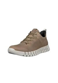 ecco - Buty do chodzenia męskie Ecco Sneaker Gruuv Lea Gtx. Kolor: żółty. Materiał: skóra. Szerokość cholewki: normalna. Sport: turystyka piesza #1