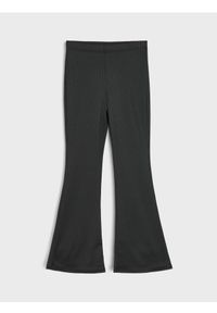 Sinsay - Legginsy flare - czarny. Kolor: czarny #1