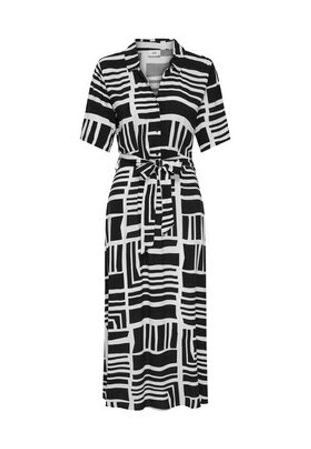 JDY Sukienka koszulowa Star 15320702 Granatowy Regular Fit. Kolor: niebieski. Materiał: wiskoza. Typ sukienki: koszulowe