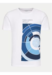 Pierre Cardin T-Shirt 21040/000/2100 Biały Modern Fit. Kolor: biały. Materiał: bawełna