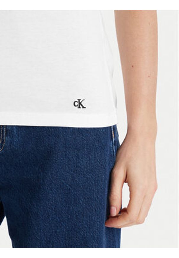 Calvin Klein Underwear Komplet t-shirtów LV00QS7485 Biały Regular Fit. Kolor: biały. Materiał: bawełna