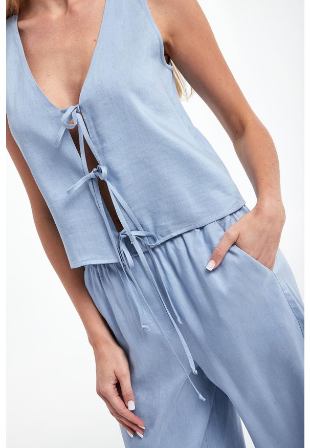 Marella Sport - Top damski lniany Isolana MARELLA SPORT. Materiał: len. Styl: sportowy