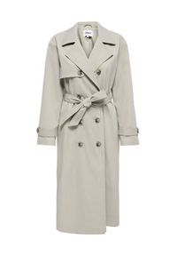 only - ONLY Trencz Disa 15361536 Beżowy Regular Fit. Kolor: beżowy. Materiał: syntetyk #2