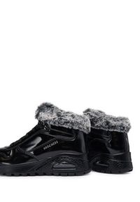 skechers - Skechers Botki Uno Rugged 168126/BBK Czarny. Kolor: czarny. Materiał: skóra #3