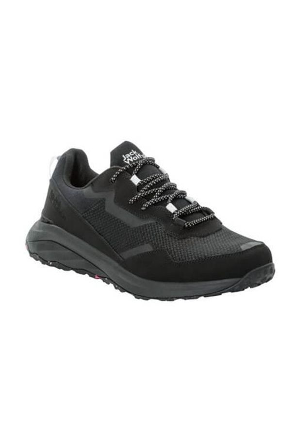 Buty do chodzenia męskie Jack Wolfskin Dromoventure Low. Zapięcie: sznurówki. Kolor: czarny. Materiał: materiał, tkanina, syntetyk. Szerokość cholewki: normalna. Sport: turystyka piesza
