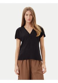 Vero Moda Bluzka Bella 10327551 Czarny Regular Fit. Kolor: czarny. Materiał: wiskoza