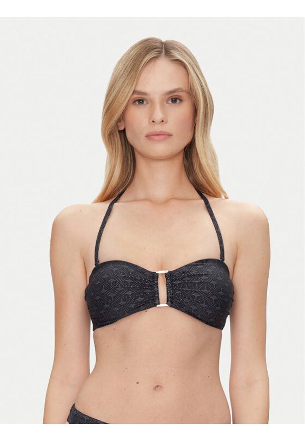JOOP! Góra od bikini 10224504 Czarny. Kolor: czarny. Materiał: syntetyk