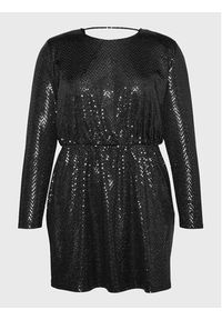 Vero Moda Curve Sukienka koktajlowa Kalla 10278226 Czarny Regular Fit. Kolor: czarny. Materiał: syntetyk. Styl: wizytowy