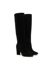 Lauren Ralph Lauren - LAUREN RALPH LAUREN Kozaki Artizan Tall 802937807001 Czarny. Kolor: czarny. Materiał: zamsz, skóra #4