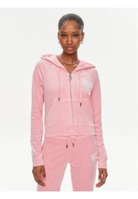 Juicy Couture Bluza Madison JCWAS23329 Różowy Slim Fit. Kolor: różowy. Materiał: syntetyk