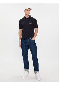 Armani Exchange Polo 3DZFSB ZJM5Z 1583 Granatowy Regular Fit. Typ kołnierza: polo. Kolor: niebieski. Materiał: bawełna #3