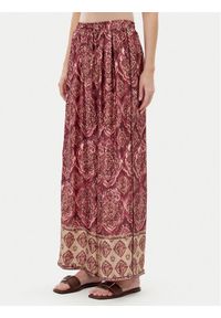 ViCOLO Spodnie materiałowe TD0666 Bordowy Relaxed Fit. Kolor: czerwony. Materiał: syntetyk