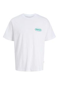 Jack & Jones T-Shirt Riviera 12295202 Biały Regular Fit. Kolor: biały. Materiał: bawełna #4