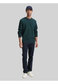 Męski Sweter Tom Tailor Structured Crewneck Knit Jasper Green Navy Twotone 1047570 38770 #5