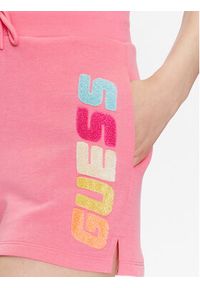 Guess Szorty sportowe Edwina V3GD11 FL04P Różowy Loose Fit. Kolor: różowy. Materiał: bawełna #5