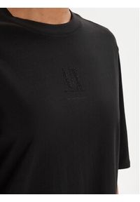 Armani Exchange Sukienka codzienna XW000825 AF10356 UC001 Czarny Regular Fit. Okazja: na co dzień. Kolor: czarny. Materiał: bawełna. Typ sukienki: proste. Styl: casual #2