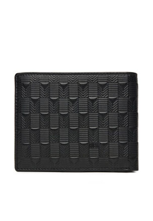 Guess Portfel SMMADL LEA20 Czarny. Kolor: czarny. Materiał: skóra