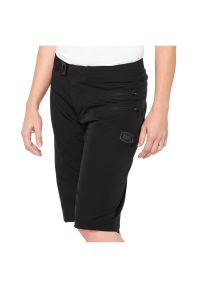 Szorty damskie 100% Airmatic. Kolor: czarny. Materiał: materiał. Sport: kolarstwo #1