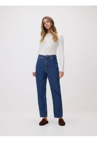 Reserved - Jeansy mom fit - niebieski. Kolor: niebieski #1