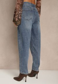 Renee - Niebieskie Casualowe Jeansy Mom Fit High Waist Nellanea. Okazja: na co dzień. Stan: podwyższony. Kolor: niebieski. Styl: casual #5