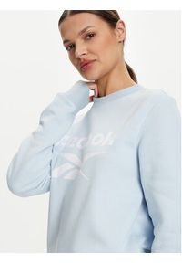 Reebok Bluza Fleece Crew 100037628 Niebieski Regular Fit. Kolor: niebieski. Materiał: bawełna #5