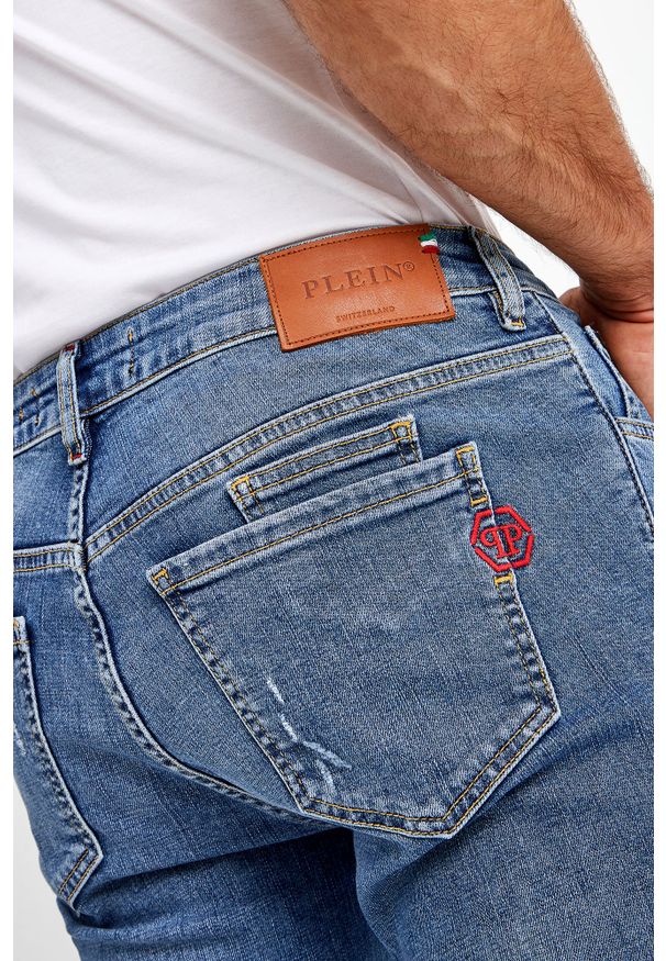 Philipp Plein - JEANSY PHILIPP PLEIN. Wzór: haft