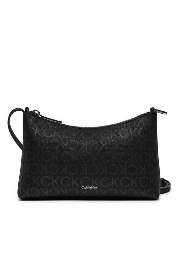 Calvin Klein Torebka K60K612537 Czarny. Kolor: czarny. Materiał: skórzane