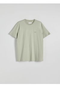 Reserved - T-shirt regular z nadrukiem - jasnozielony. Kolor: zielony. Materiał: bawełna, dzianina. Wzór: nadruk
