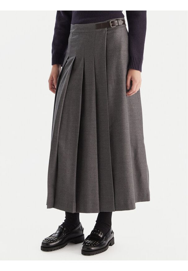 Weekend Max Mara Spódnica trapezowa Fastoso 2525106062 Szary Regular Fit. Kolor: szary. Materiał: wełna