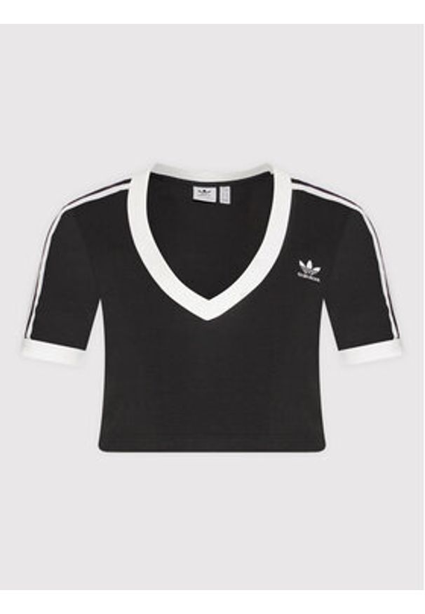 Adidas - adidas T-Shirt adicolor Classics HC2040 Czarny Slim Fit. Kolor: czarny. Materiał: bawełna