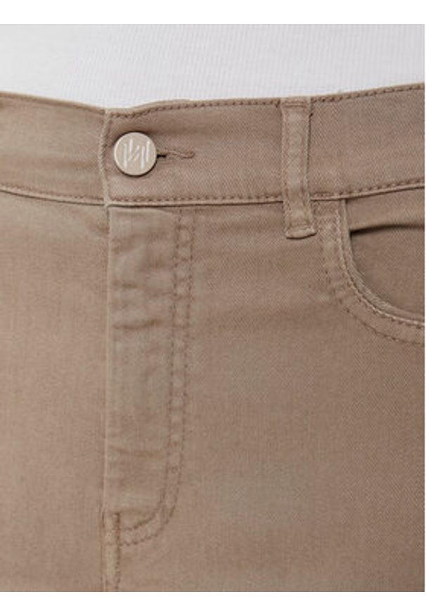 Marella Jeansy Currier 2423136025 Beżowy Skinny Fit. Kolor: beżowy