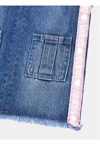 Guess Sukienka jeansowa K4RK04 D45E0 Niebieski Regular Fit. Kolor: niebieski. Materiał: bawełna