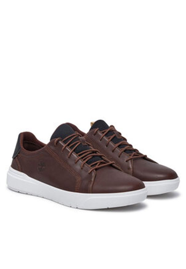 Timberland Sneakersy TB0A41F7W011 Brązowy. Kolor: brązowy. Materiał: skóra