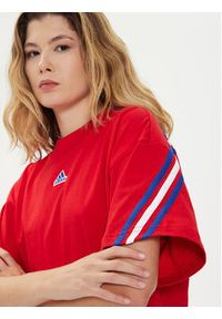 Adidas - adidas T-Shirt Future Icons 3-Stripes IR9136 Czerwony Loose Fit. Kolor: czerwony. Materiał: bawełna #4