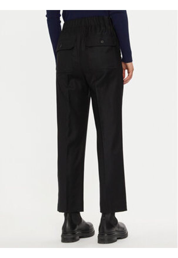 Weekend Max Mara Spodnie materiałowe Hateley 2425136052 Czarny Regular Fit. Kolor: czarny. Materiał: wełna
