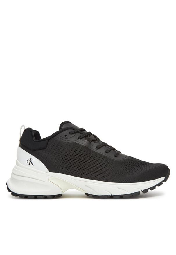 Calvin Klein Jeans Sneakersy Hike Runner Tech Knit YM0YM01284 Czarny. Kolor: czarny. Materiał: materiał