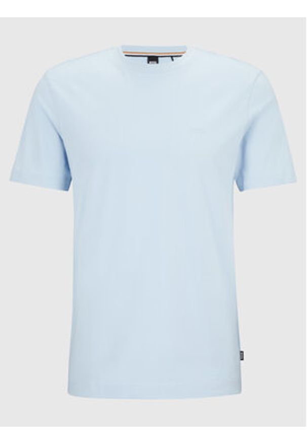 BOSS - Boss T-Shirt Thompson 50468347 Błękitny Regular Fit. Kolor: niebieski. Materiał: bawełna