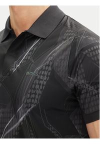BOSS Polo Paddy Desert Active 50537757 Czarny Regular Fit. Typ kołnierza: polo. Kolor: czarny. Materiał: syntetyk #3