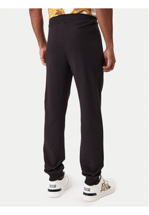 Versace Jeans Couture Spodnie dresowe 80GAAT03 CF01T Czarny Regular Fit. Kolor: czarny. Materiał: bawełna