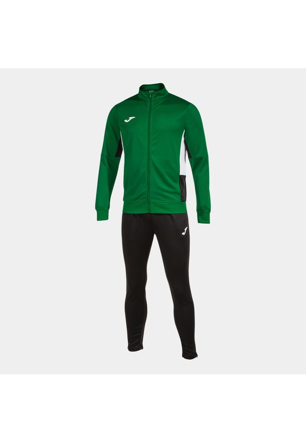 Dres Joma Danubio II Zielony. Kolor: zielony, czarny, wielokolorowy. Materiał: poliester. Sport: piłka nożna