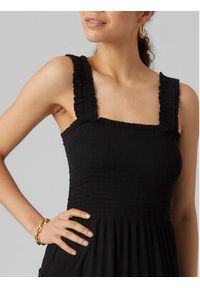 Vero Moda Sukienka letnia Menny 10282481 Czarny Regular Fit. Kolor: czarny. Materiał: wiskoza. Sezon: lato #3