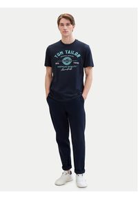 Tom Tailor T-Shirt 1037735 Granatowy Regular Fit. Kolor: niebieski. Materiał: bawełna #4