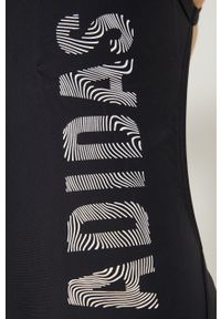 adidas Performance strój kąpielowy Thin Straps Branded HA6009 kolor czarny miękka miseczka. Kolor: czarny. Materiał: materiał, dzianina. Wzór: ze splotem #3
