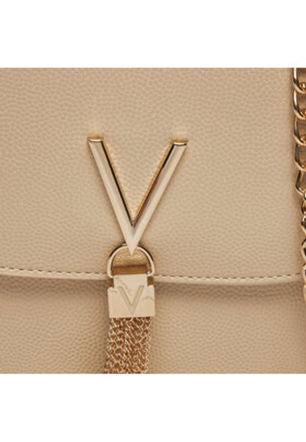 VALENTINO - Valentino Torebka Divina VBS1R404G Beżowy. Kolor: beżowy. Materiał: skórzane