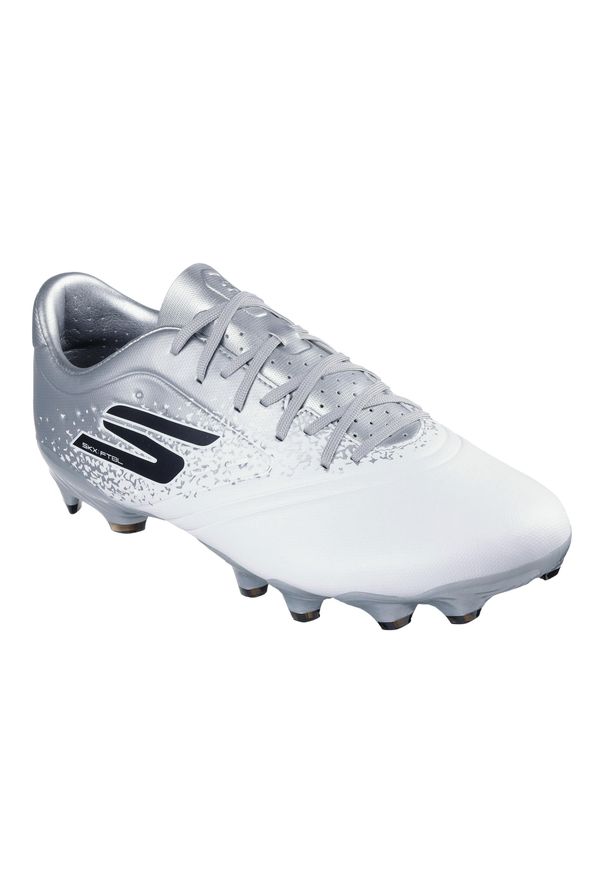 skechers - Buty piłkarskie męskie SKECHERS Razor 1.5 Academy FG. Kolor: biały. Sport: piłka nożna